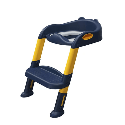 Resigilat - Reductor WC pentru Copii cu Scarita Pliabila Ajustabila, Suport Ergonomic, Material Antiderapant si Design Educativ, Ideal pentru Tranzitia de la Olita la Toaleta, Sprijin pentru Autonomie si Confort, 50x42x32 Cm, Utility One - UTILITY ONE