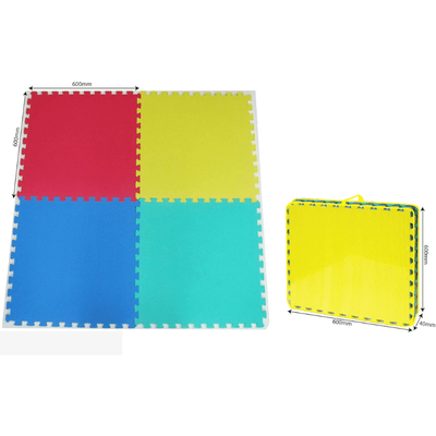 Covor Puzzle LUDIRO, 4 Piese 60x60 Cm, Spuma EVA, Protectie, Versatilitate si Siguranta pentru Orice Spatiu - LUDIRO