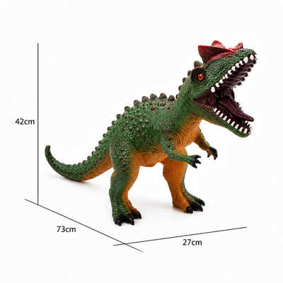 Dinozaur Sinotyrannus Gigant LUDIRO din Cauciuc Moale, cu Sunete, Aspect Realist, 73 cm - LUDIRO