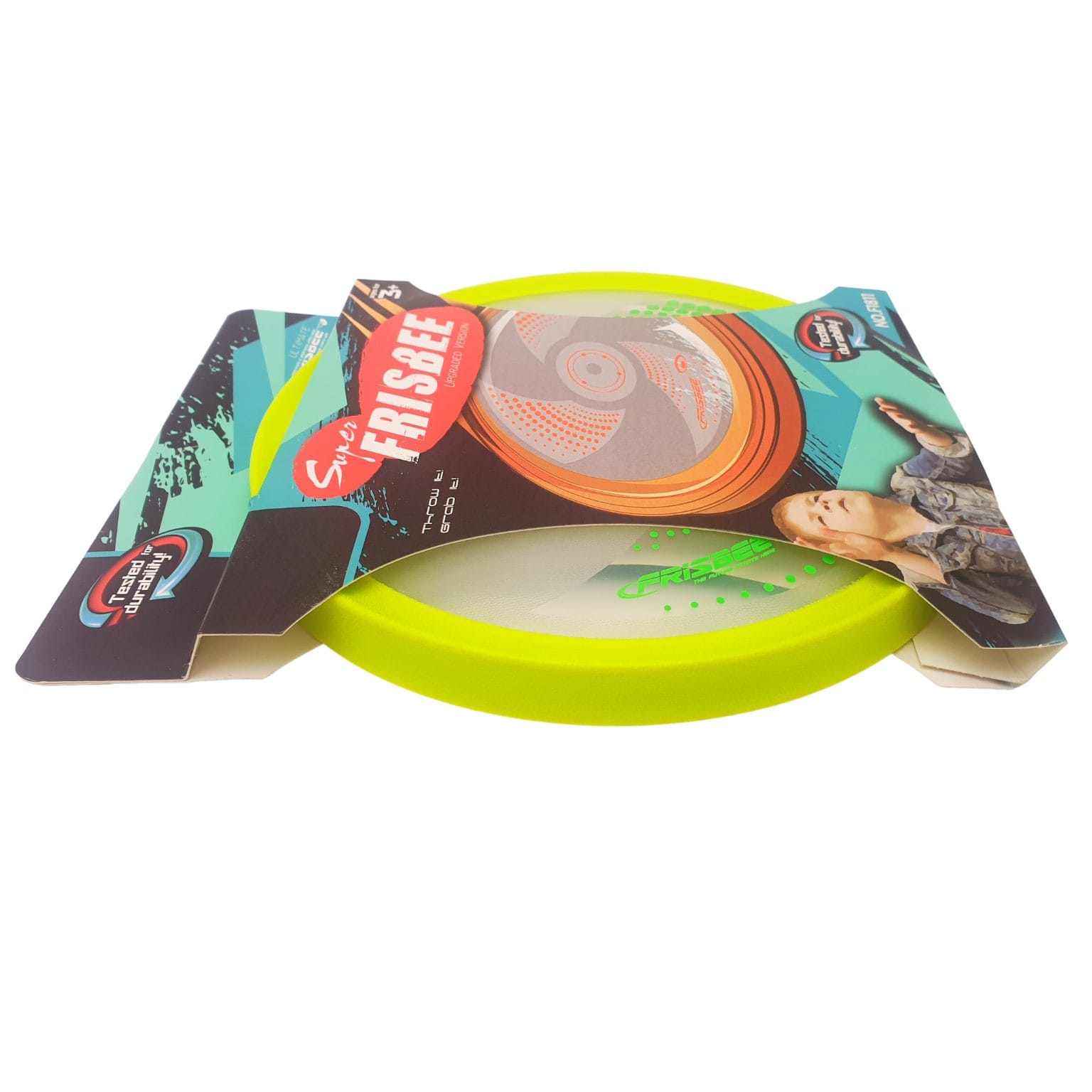 Disc Zburator Frisbee din Plastic, Diametru 20 Cm, Verde, + 3 Ani, Utility One - LUDIRO