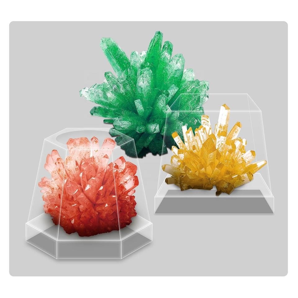 Joc Educativ STEM Kit Stiinta, Experimente cu Cristale, 2 Culori, + 6 Ani - LUDIRO