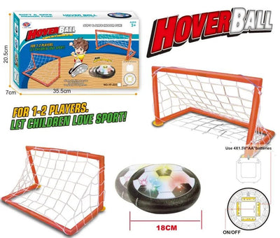 Set de Joaca, Porti de Fotbal si Minge Care Planeaza, Muzica si Lumini Led, + 3 Ani - LUDIRO