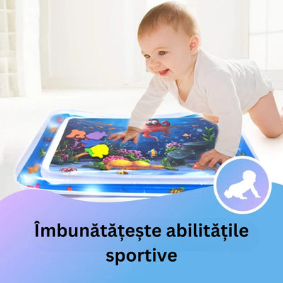 Saltea Senzoriala cu Apa pentru Bebelusi, Lumea Marina, Multicolor, 65x50x7 Cm, + 0 Luni - LUDIRO
