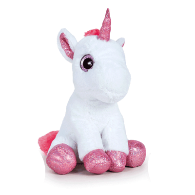 Unicorn de Pluș 20 Cm, Jucărie Moale și Strălucitoare pentru Copii, Prietenul Magic și Cadoul Perfect, Alb - LUDIRO