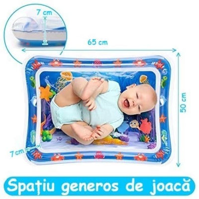 Saltea Senzoriala cu Apa pentru Bebelusi, Lumea Marina, Multicolor, 65x50x7 Cm, + 0 Luni - LUDIRO