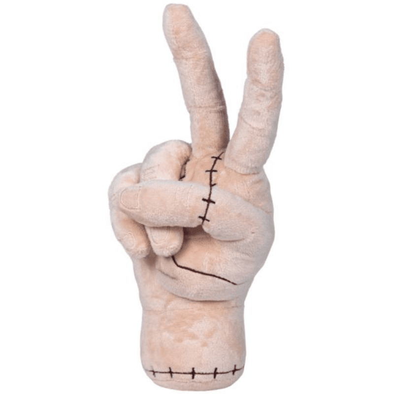 Păpușă de pluș Thing „Victory” 25 Cm, Varianta Specială Wednesday, Design Exclusiv și Textură Moale, Mâna Iconică din Addams Family, Pluș Original - LUDIRO