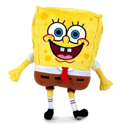 SpongeBob de Pluș 18 Cm, Jucărie Moale și Prieten Vesel pentru Copii - Nickelodeon