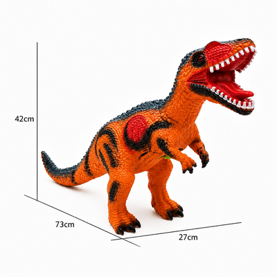 Dinozaur Giganotosaurus XXL LUDIRO din Cauciuc Moale, cu Sunete, Aspect Realist, 73 cm - LUDIRO