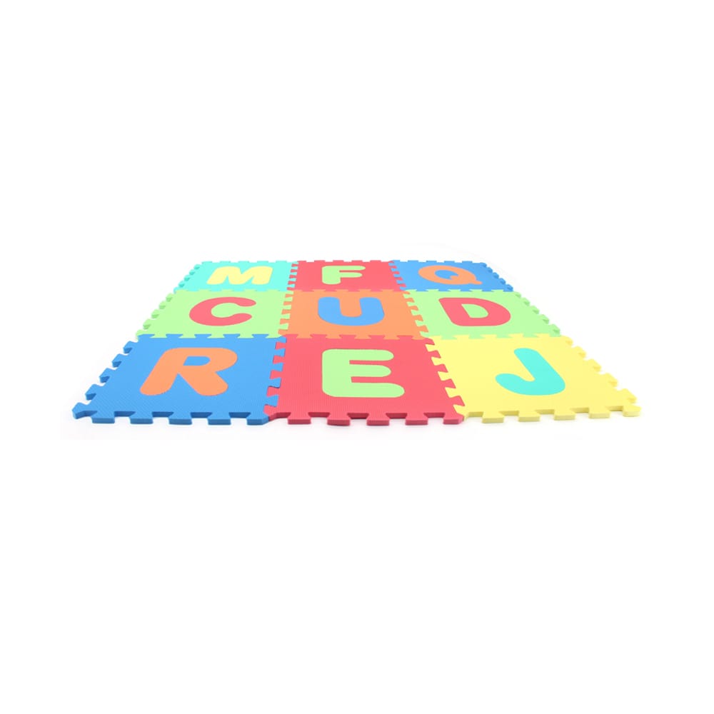 Covor Puzzle copii LUDIRO cu Litere A-Z Detasabile, Spuma EVA Sigura, 26 Piese 32x32 cm - LUDIRO