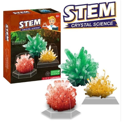 Joc Educativ STEM Kit Stiinta, Experimente cu Cristale, 2 Culori, + 6 Ani - LUDIRO