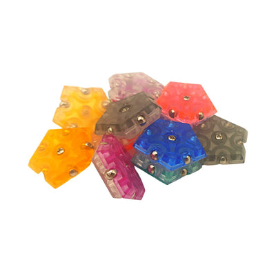 Sfera Magnetica Antistres, 12 Piese, 60 Magneti de Pamant, 2 Fete, 100 Combinatii Posibile, Diametru 3.5 Cm, Multicolor, + 6 Ani, Utility One - LUDIRO