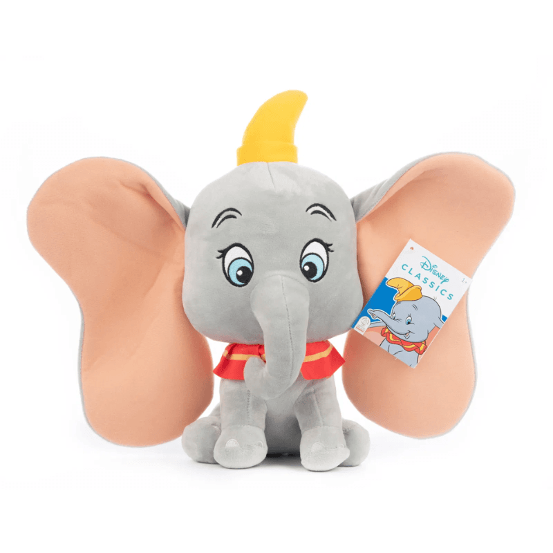 Plus Disney Dumbo 28 Cm cu Sunet, Jucărie Palz Certificată, Ideală pentru Copii 3+ Ani - LUDIRO