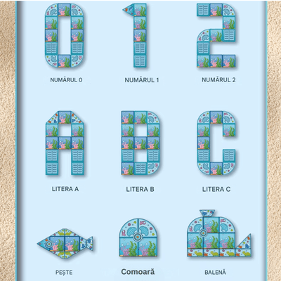 Set Magnetic Educativ Ocean, 108 Piese cu Tematica Marina, Creativitate si Invatare prin Joaca - LUDIRO