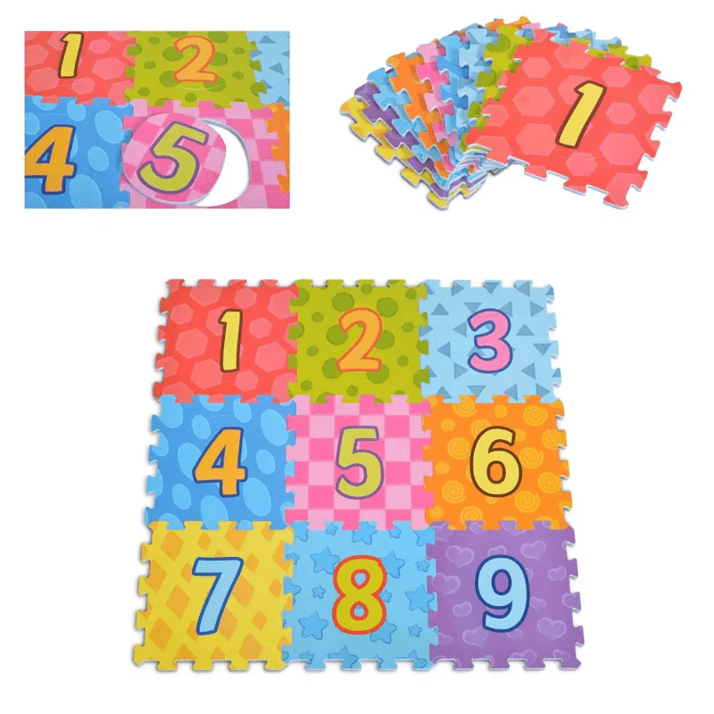 Pachet Jucării Educative Bebeluș & Copil Mic – Dinozaur Hopa Mitică + Covor Puzzle Cifre 1-9 + Set 23 Animale Sălbatice + Pian Interactiv Ferma Animalelor | 1–2 ANI - LUDIRO