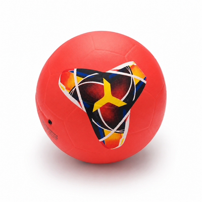 Minge de fotbal din cauciuc, 22 cm, model aleatoriu, pentru joacă și antrenament recreativ - LUDIRO
