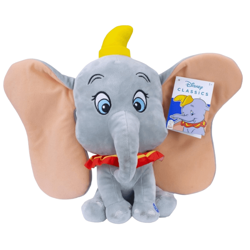 Plus Disney Dumbo 28 Cm cu Sunet, Jucărie Palz Certificată, Ideală pentru Copii 3+ Ani - LUDIRO
