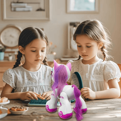 Unicorn Interactiv cu Telecomanda, Muzica, Lumini, Dans, Senzor de Atingere, Ludiro, 3+ Ani - LUDIRO