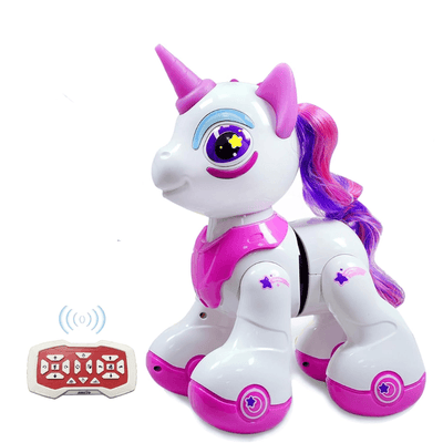 Unicorn Interactiv cu Telecomanda, Muzica, Lumini, Dans, Senzor de Atingere, Ludiro, 3+ Ani - LUDIRO