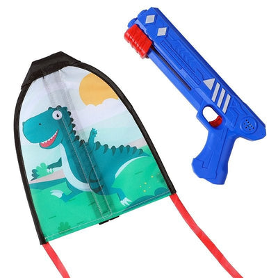 Set Educativ de Joacă în Aer Liber 3 în 1 – Zmeu, Avion, Proiectile din Spumă cu LED, 3 ani+ - LUDIRO