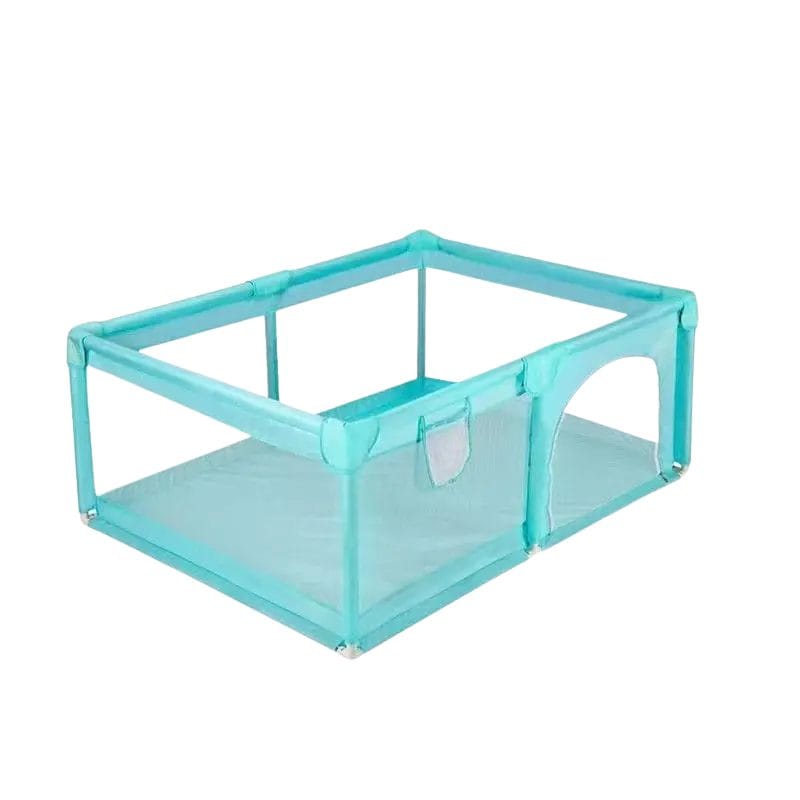 Tarc de Joaca pentru Copii, 1-5 Ani, 180x150x66 Cm, Spatiu Sigur si Generos, Cu Plasa Moale, Protectie la Colturi si Structura Stabila, Ideal pentru Interior si Exterior, Usor de Asamblat, Verde - LUDIRO