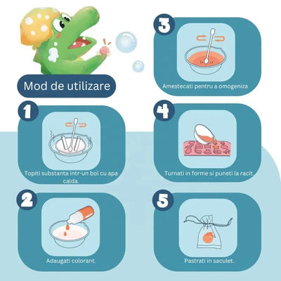 Joc Educativ STEM Stiinta, Kit Sapunuri Creative, Culori si Forme Variate + 6 Ani, Utility One - LUDIRO