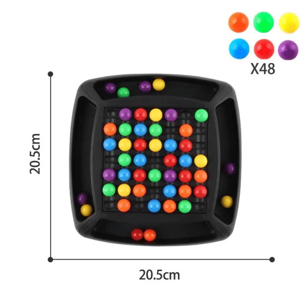 Joc Interactiv de Strategie cu Bile Colorate, 2-4 Jucatori, 48 de piese, 20.5x20.5 cm, + 3 Ani - LUDIRO