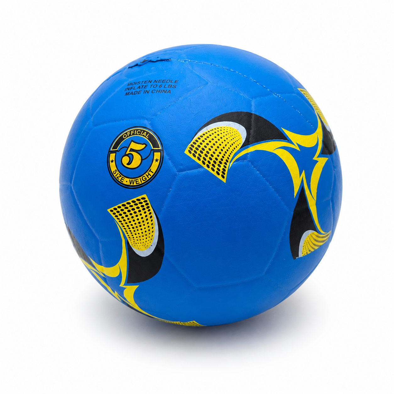 Minge de fotbal din cauciuc, 22 cm, model aleatoriu, pentru joacă și antrenament recreativ - LUDIRO