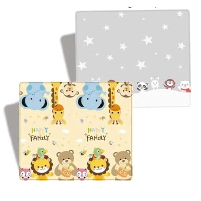Covor Pliabil Educativ din Spuma pentru Copii, 180x150 cm, Grosime 1 cm, Termoizolant, Impermeabil, Multifunctional, Protectie si Confort, Cu Design Dublu Fata-Verso, + 1 An - LUDIRO