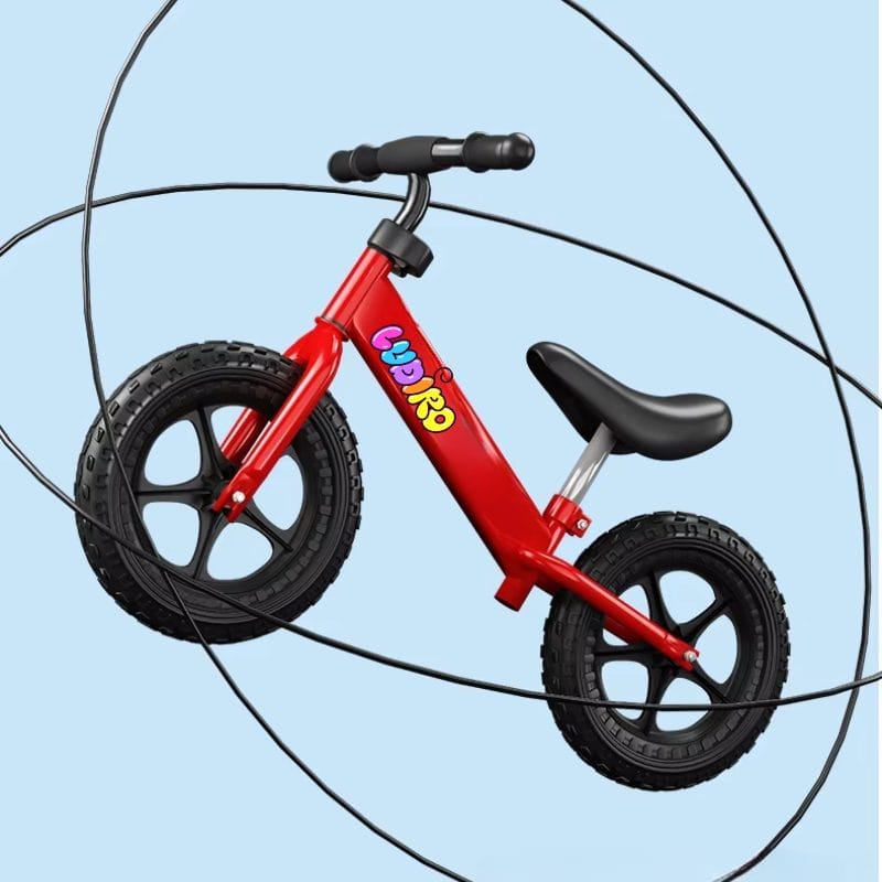 Bicicleta de Echilibru fara Pedale LUDIRO pentru Copii intre 2-5 Ani, Reglabila pe Inaltime, Rotire Ghidon 360 Grade, Roti din Polimer Antisoc Diametru 30 Cm, Cadru Metalic, Bleu - LUDIRO