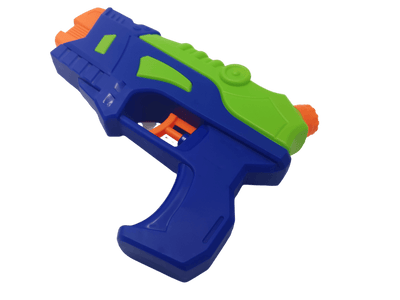 Pistol Jucarie cu Apa, cu Rezervor, Albastru Verde, 21x4x15 cm, + 3 Ani - LUDIRO