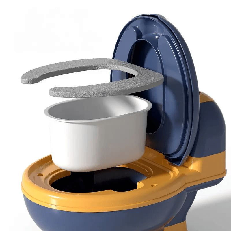Resigilat - Olita pentru Copii Ergonomica cu Functie Educativa, Design Realist, Capac Rabatabil, Rezervor Detasabil si Compartiment pentru Hartie Igienica, Antreneaza Independenta si Obiceiurile Sanatoase, Ideala pentru Tranzitia la Toaleta, + 3 Ani, Util - LUDIRO