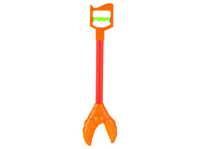Cleste de Prindere Mecanic, Crab Flexibil, Portocaliu Rosu, 54x12 Cm, + 3 Ani - LUDIRO