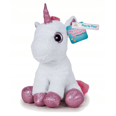 Unicorn de Pluș 20 Cm, Jucărie Moale și Strălucitoare pentru Copii, Prietenul Magic și Cadoul Perfect, Alb - LUDIRO