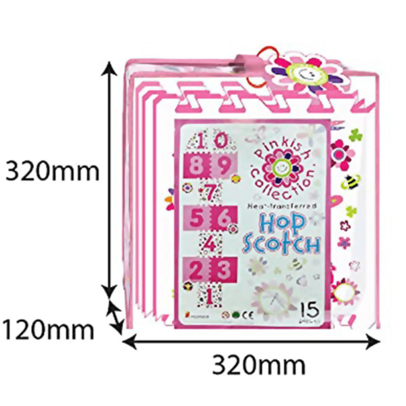 Covor Puzzle din Spuma EVA pentru Copii Ludiro, Set 11 Piese Educationale cu Jocul Sotron, 4 Flori pentru Jucatori - LUDIRO