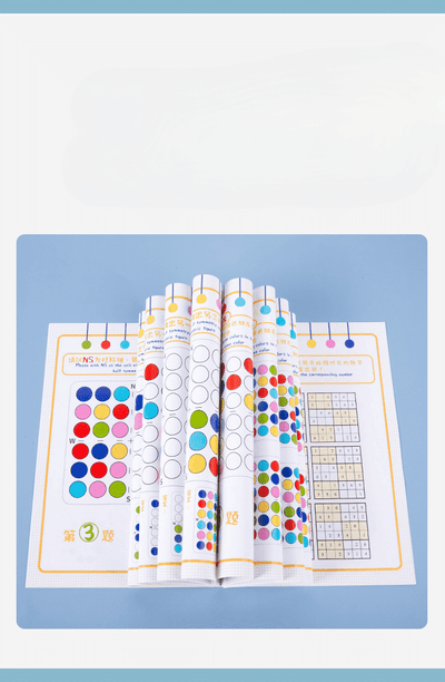 Joc Educativ din Lemn Montessori, Pentru Memorie, Sortare si Potrivire a Culorilor, 48 Piese, 23x5x24 cm, + 3 Ani - LUDIRO