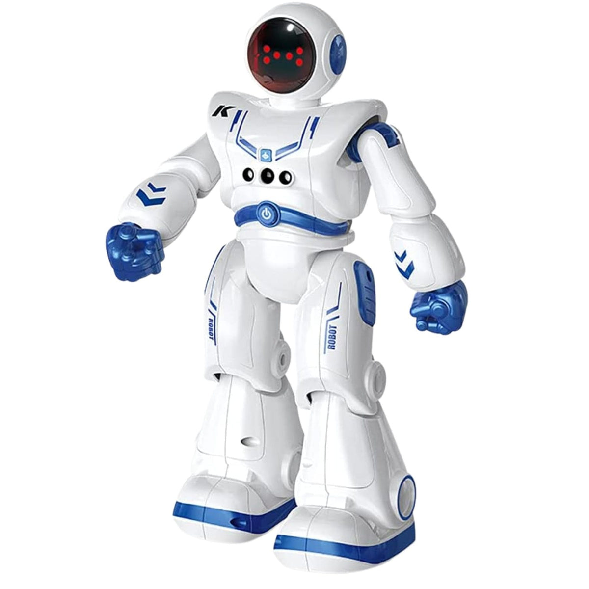 Resigilat - Robot Inteligent JJRC R18 Astronaut Controlabil prin Gesturi, Cu Telecomanda, 27x8.5x16 Cm, 50 de Miscari, Cu Acumulator, Alb Albastru, + 8 Ani - LUDIRO
