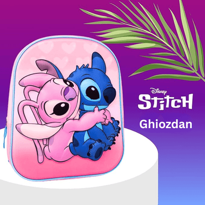 Ghiozdan Disney Stitch &amp; Angel, Prietenul Magic pentru Școală și Joacă - Disney