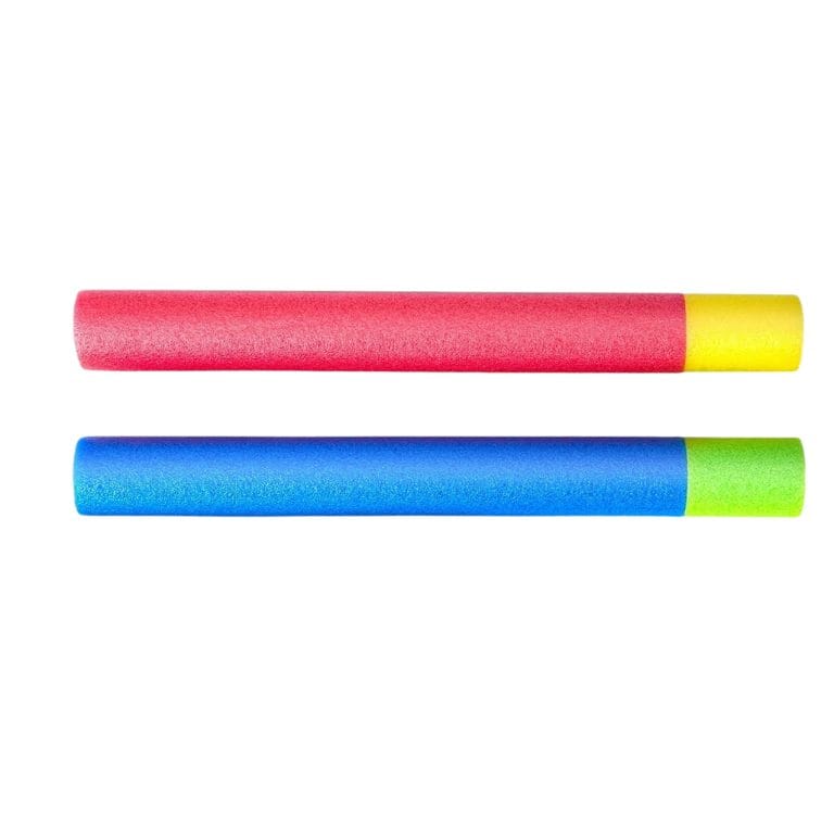Set 2 Pistoale cu Apa, din Spuma, Raza de Actiune 8 m, Lungime 45 cm, Rosu Albastru - LUDIRO