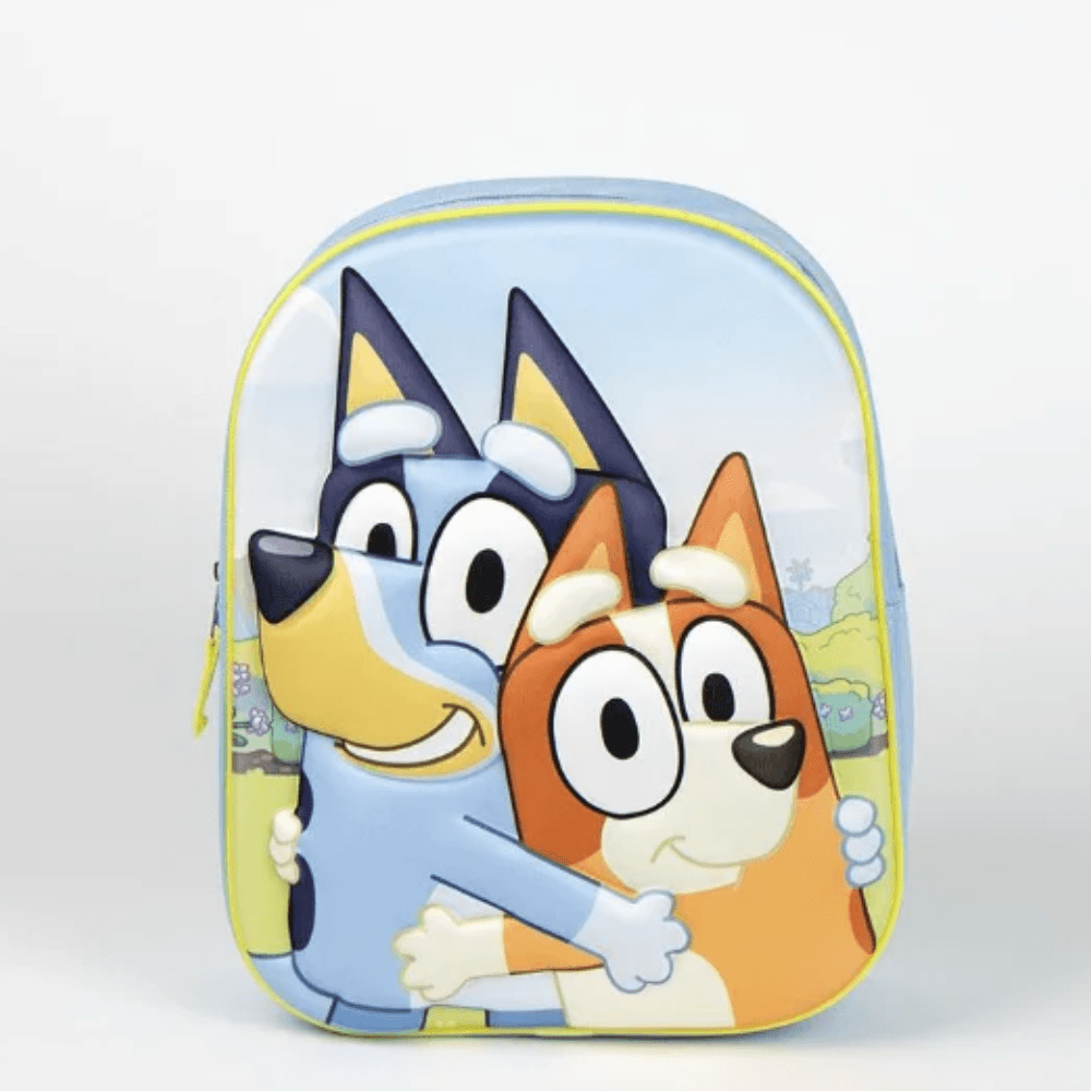 Ghiozdan Gradinita Bluey si Bingo, Albastru, 31x25x10 cm - LUDIRO