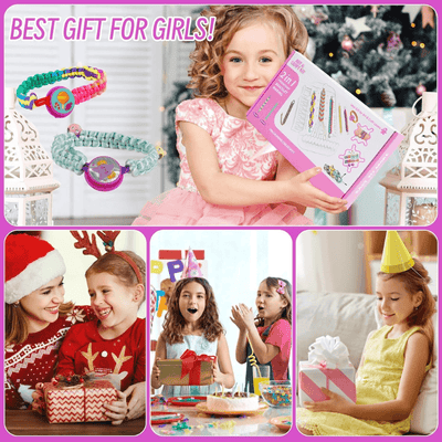 Set Creativ Bratarile Prieteniei 2 in 1 cu Razboi de Tesut, Margele, Fire si Accesorii Colorate, Ludiro, +6 Ani - LUDIRO