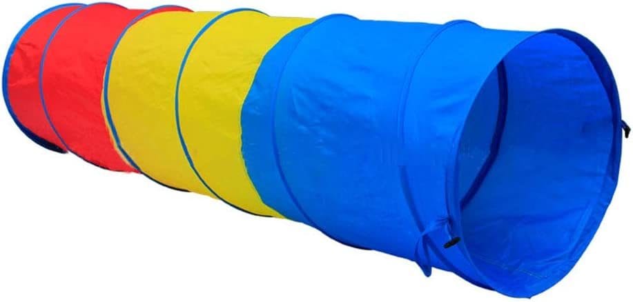 Tunel de Joaca Tricolor, 180x46 Cm, Pliabil, Interior sau Exterior, Multifunctional, + 3 Ani - LUDIRO