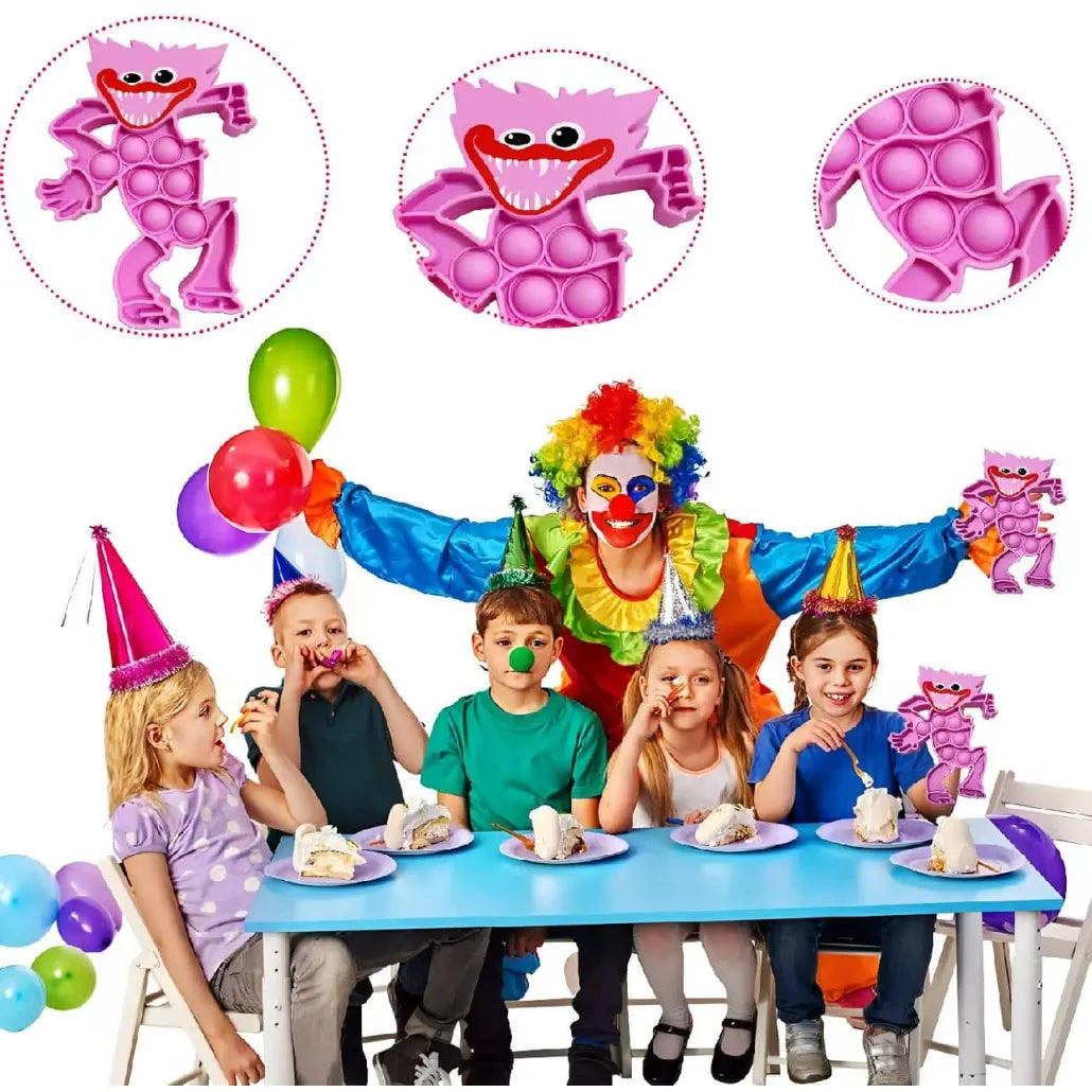 Jucarie Antistres Fidget Pop It Now, Roz, 14x11 cm, + 3 ani - LUDIRO