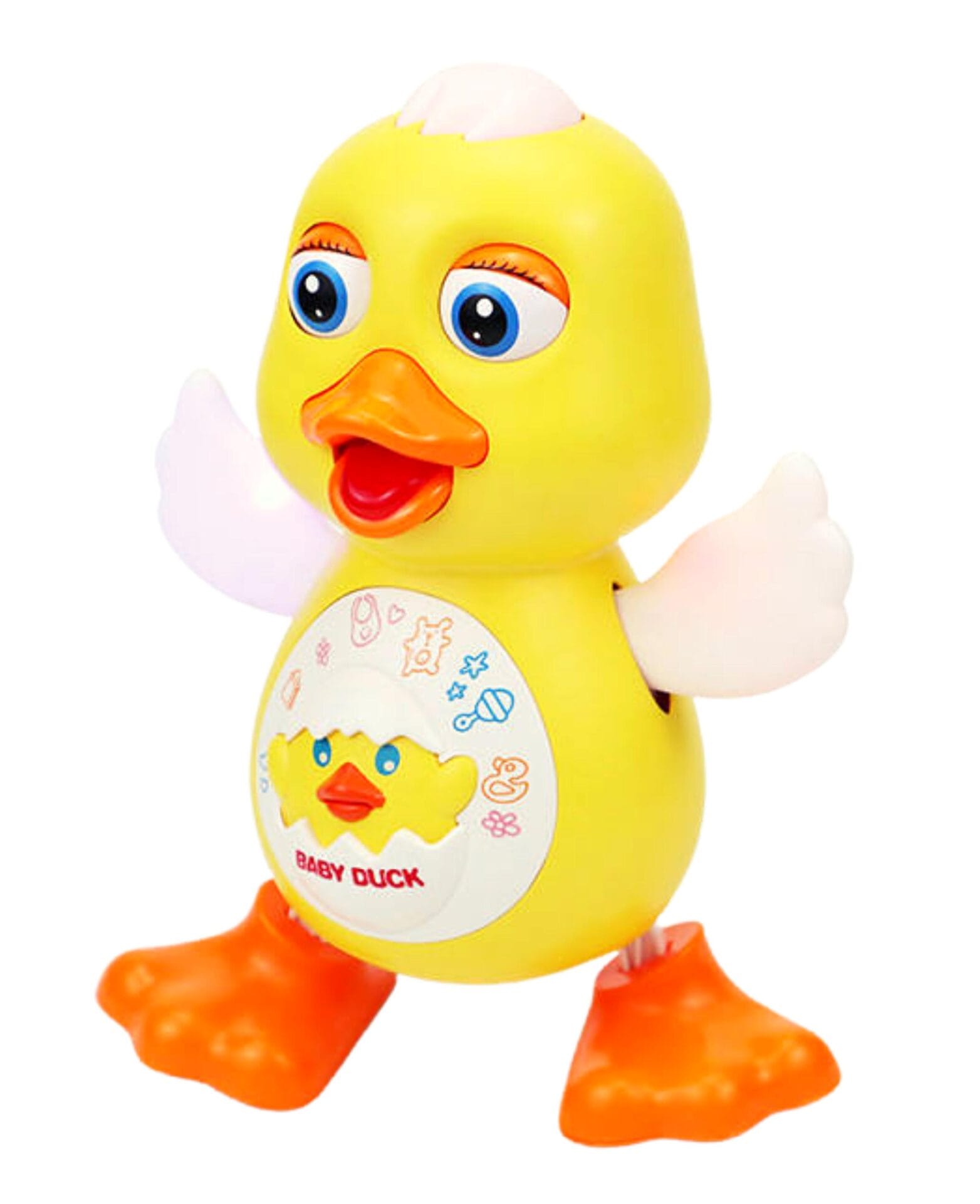 Resigilat - Ratusca Interactiva Dansatoare, Canta, Misca Ochii, Se Deplaseaza, Lumini Led, Aripi Mobile, 19.5x12.5x10.5 Cm, + 1 An - LUDIRO