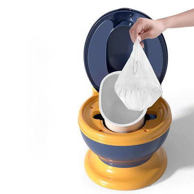 Olita pentru Copii Ergonomica cu Functie Educativa, Design Realist, Capac Rabatabil, Rezervor Detasabil si Compartiment pentru Hartie Igienica, Ideala pentru Tranzitia la Toaleta, + 3 Ani - LUDIRO