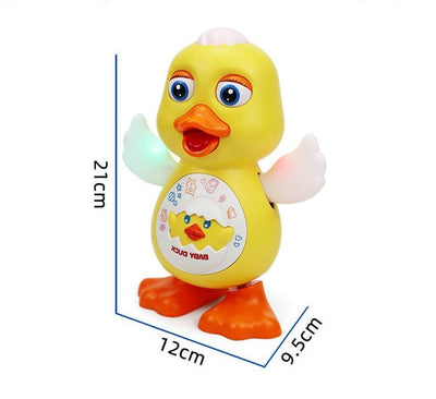 Resigilat - Ratusca Interactiva Dansatoare, Canta, Misca Ochii, Se Deplaseaza, Lumini Led, Aripi Mobile, 19.5x12.5x10.5 Cm, + 1 An - LUDIRO