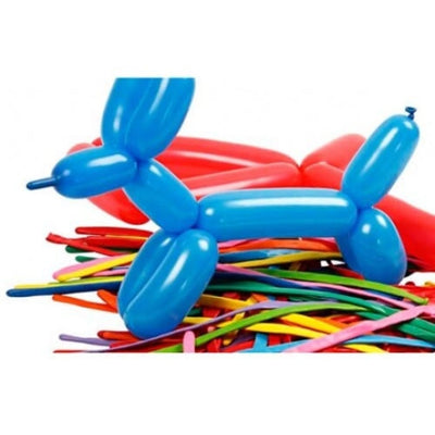 Set 12 baloane modelare si pompa, 26 cm, Multicolor - LUDIRO