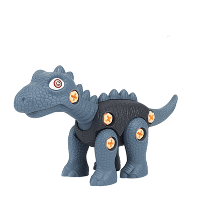 Set 2 Jucarii Interactive STEM DIY, Dinozauri de Construit, Tyrannosaurus Rex si Brachiosaurus, Maro Gri, + 3 Ani - LUDIRO