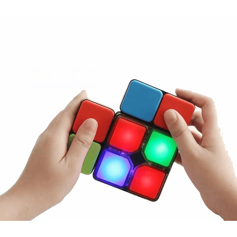 Joc Interactiv de Memorie cu Lumina si Rasucire Ludiro, Cub Electronic Portabil +6 Ani - LUDIRO