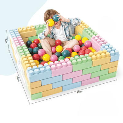 Set 48 Cuburi XXL de Constructie Ludiro, Plastic ABS Non-toxic, Dezvoltare Creativa si Motrica pentru Copii, 18 luni+ - LUDIRO