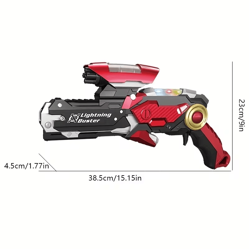 Pistol 3 in 1 Ludiro cu Lumina, Sunet si Bile, Jucarie Interactiva pentru Copii 3+ Ani - LUDIRO